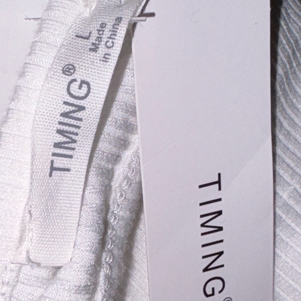Timing White One-Shoulder Ribbed Top - Picture 5 of 7